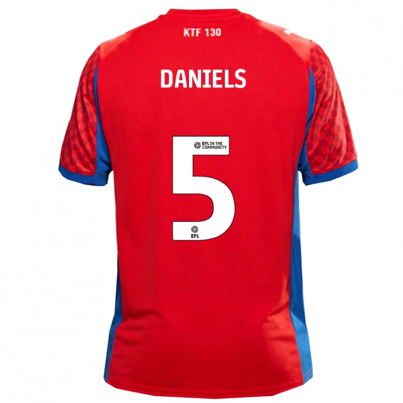 Danxen Kid Donervon Daniels #5 Red Blue Away Jersey 2025/26 T-Shirt
