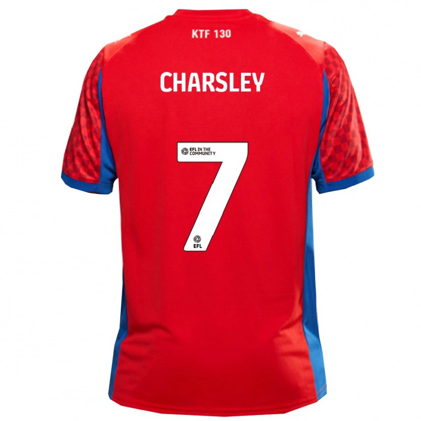 Danxen Kid Harry Charsley #7 Red Blue Away Jersey 2025/26 T-Shirt