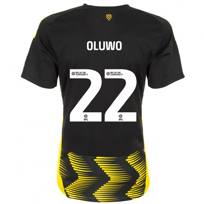 Danxen Kid Adebola Oluwo #22 Black Yellow Away Jersey 2025/26 T-Shirt