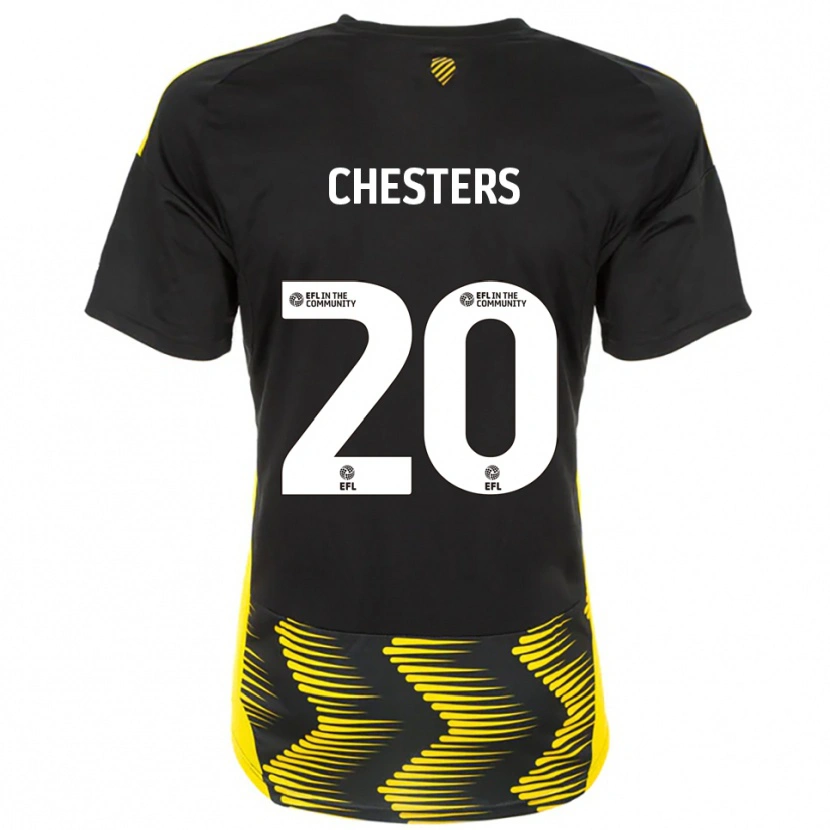 Danxen Kid Dan Chesters #20 Black Yellow Away Jersey 2025/26 T-Shirt