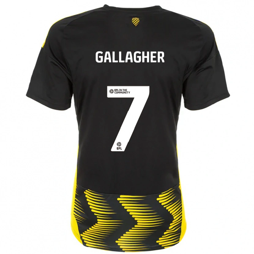 Danxen Kid Tamzin Gallagher #7 Black Yellow Away Jersey 2025/26 T-Shirt