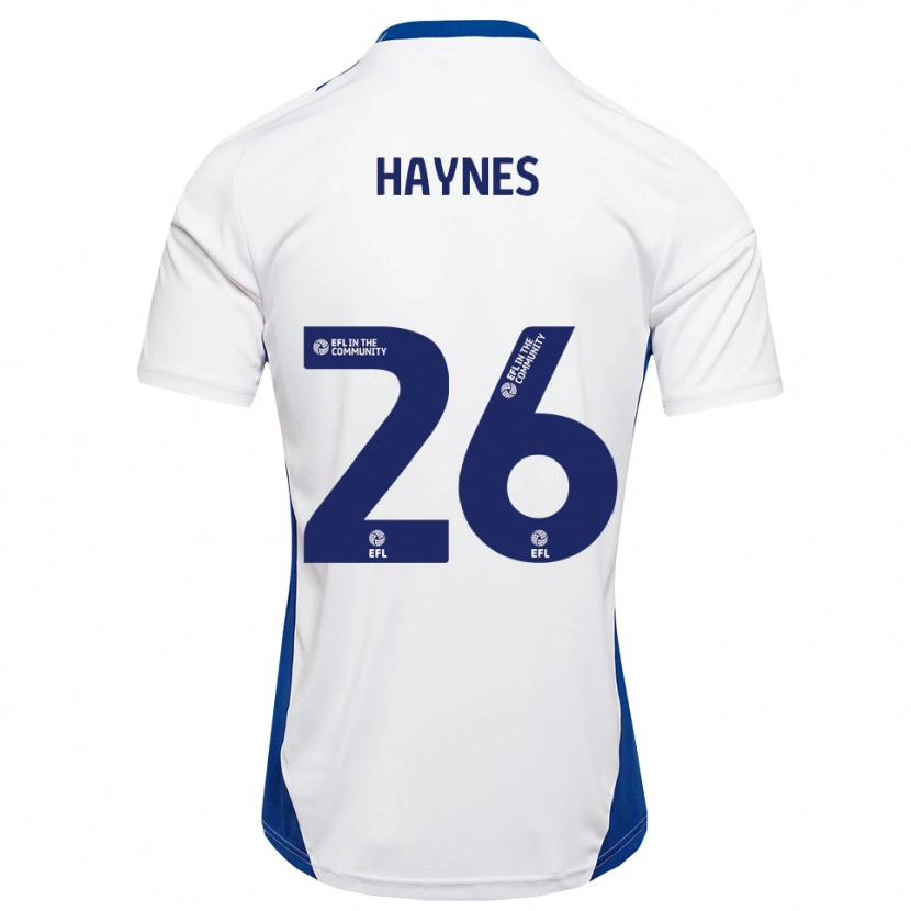 Danxen Kid Billie Haynes #26 White Blue Away Jersey 2025/26 T-Shirt