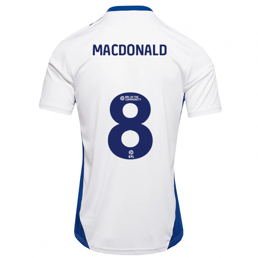 Danxen Kid Taylor Macdonald #8 White Blue Away Jersey 2025/26 T-Shirt