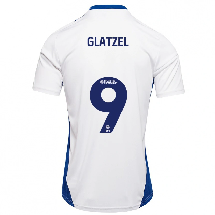 Danxen Kid Paul Glatzel #9 White Blue Away Jersey 2025/26 T-Shirt