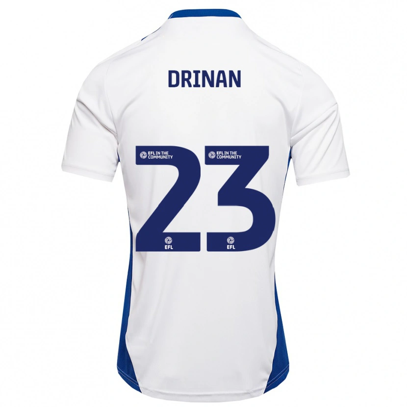 Danxen Kid Aaron Drinan #23 White Blue Away Jersey 2025/26 T-Shirt