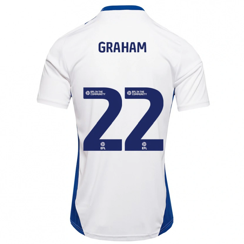 Danxen Kid Jess Graham #22 White Blue Away Jersey 2025/26 T-Shirt