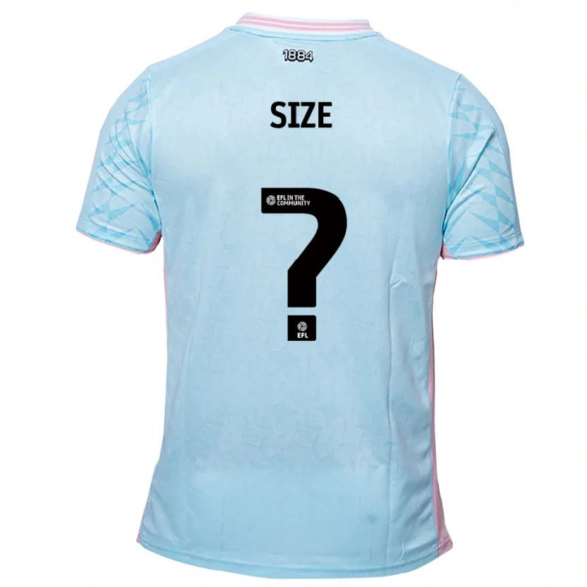 Danxen Kid Amelia Size #0 Sky Blue Pink Away Jersey 2025/26 T-Shirt