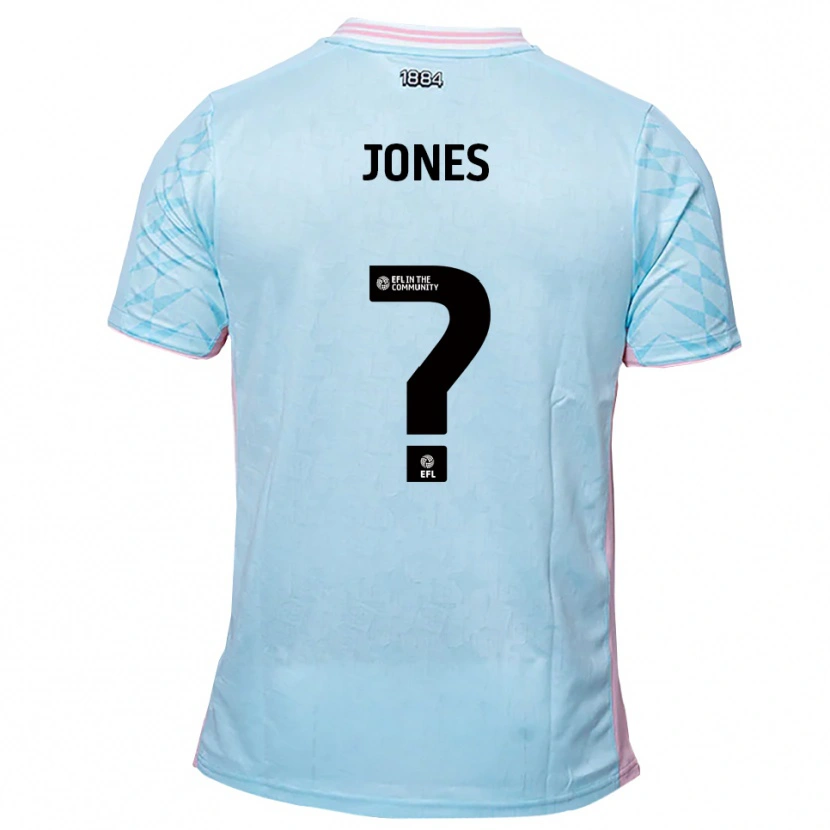 Danxen Kid Anna Jones #0 Sky Blue Pink Away Jersey 2025/26 T-Shirt