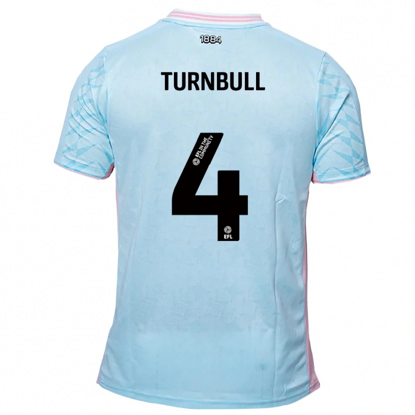 Danxen Kid Jordan Turnbull #4 Sky Blue Pink Away Jersey 2025/26 T-Shirt