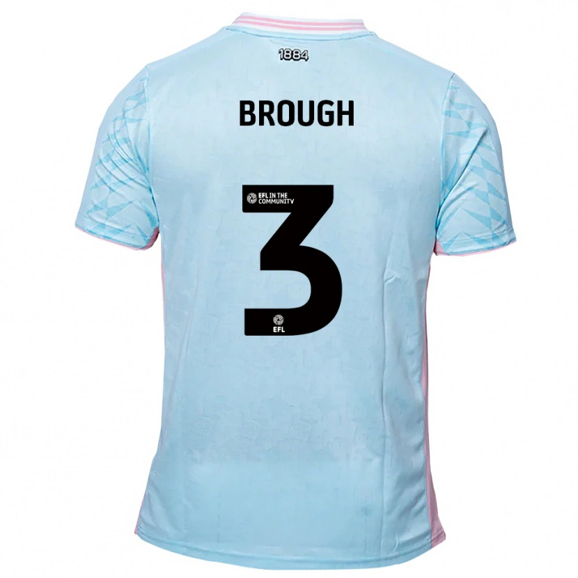 Danxen Kid Patrick Brough #3 Sky Blue Pink Away Jersey 2025/26 T-Shirt