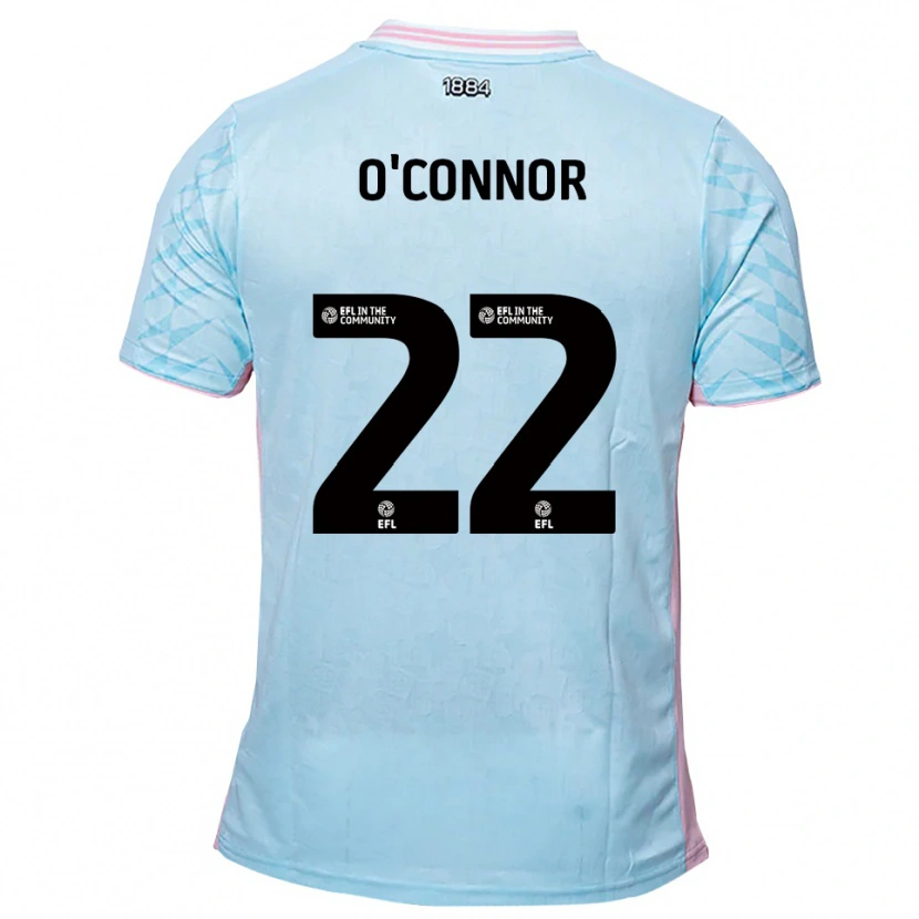 Danxen Kid Lee O'connor #22 Sky Blue Pink Away Jersey 2025/26 T-Shirt