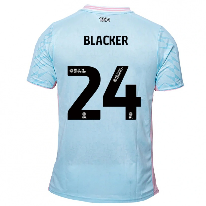 Danxen Kid Billy Blacker #24 Sky Blue Pink Away Jersey 2025/26 T-Shirt