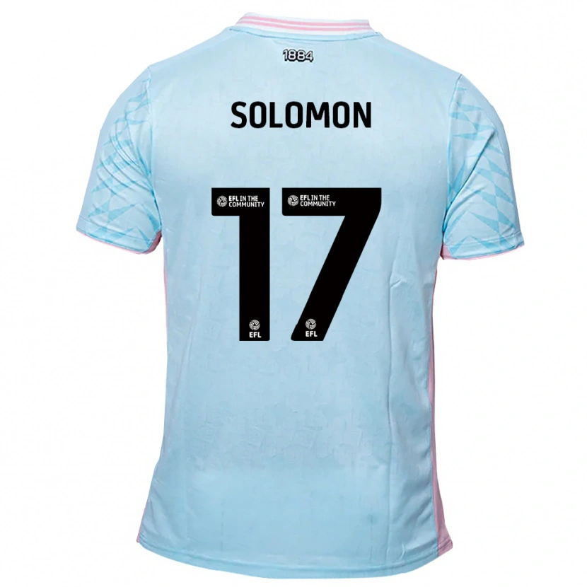 Danxen Kid Sol Solomon #17 Sky Blue Pink Away Jersey 2025/26 T-Shirt