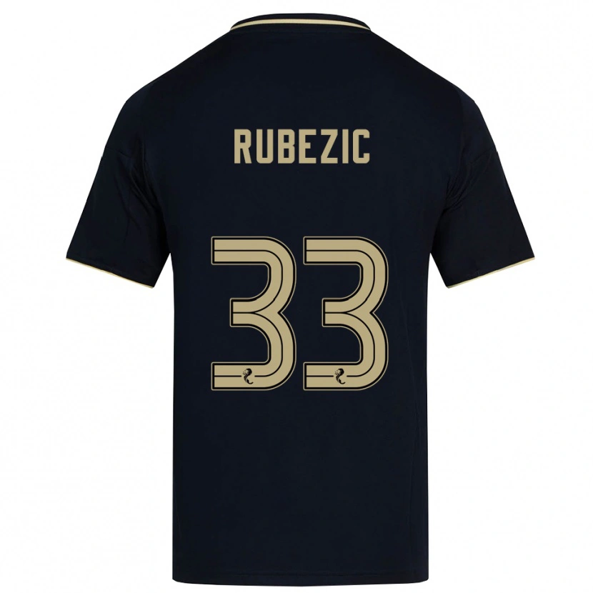 Danxen Kid Slobodan Rubezic #33 Navy Gold Away Jersey 2025/26 T-Shirt
