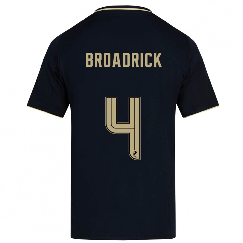 Danxen Kid Jessica Broadrick #4 Navy Gold Away Jersey 2025/26 T-Shirt