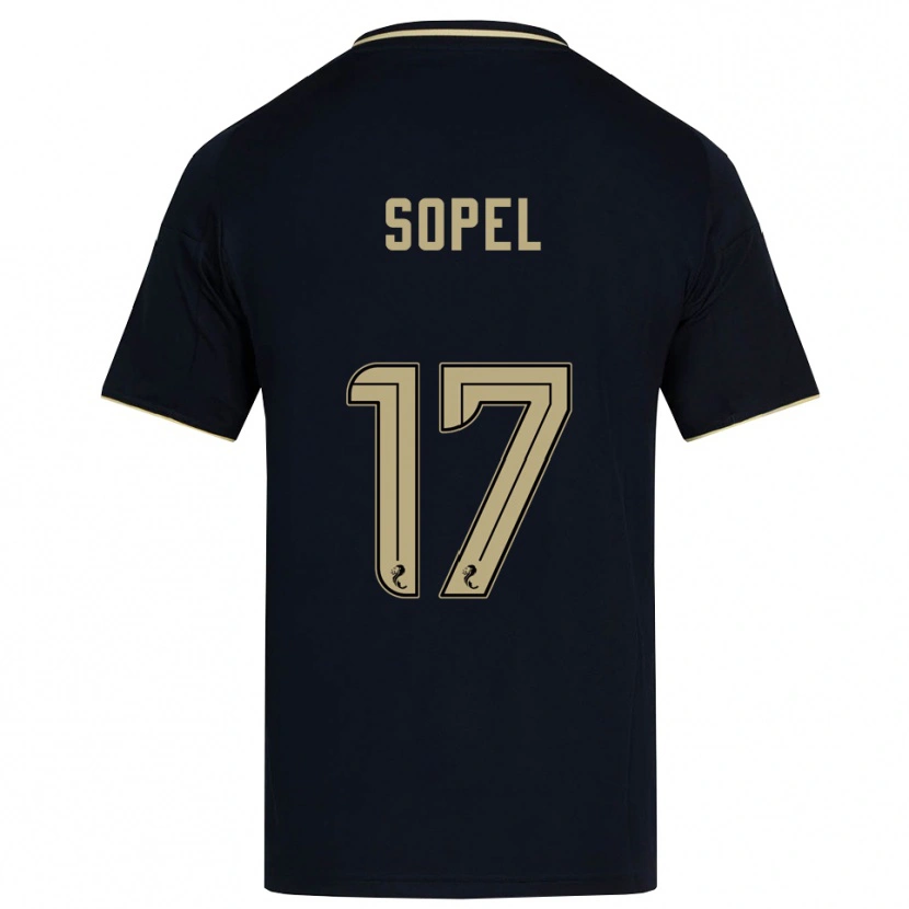 Danxen Kid Nadia Sopel #17 Navy Gold Away Jersey 2025/26 T-Shirt