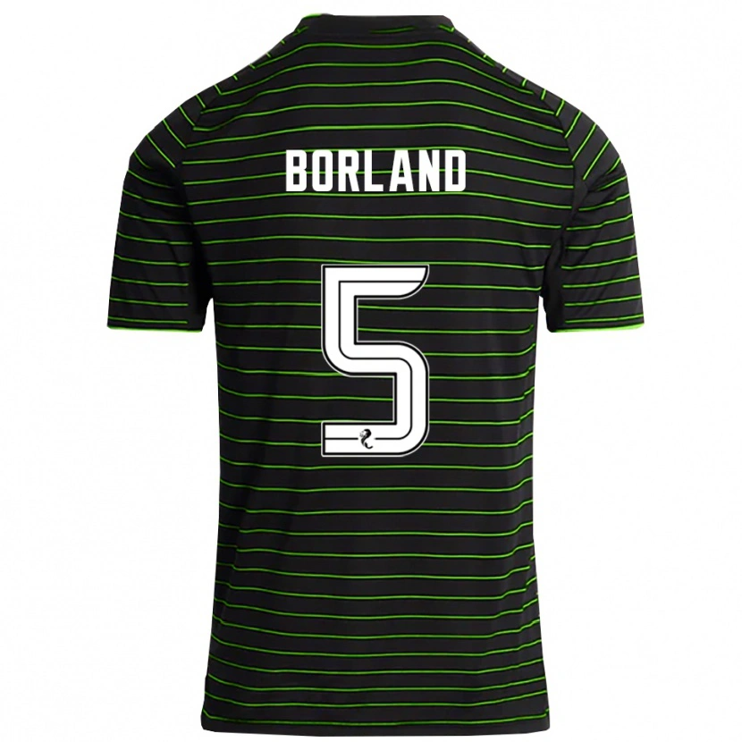 Danxen Kid Hayden Borland #5 Black Green Away Jersey 2025/26 T-Shirt