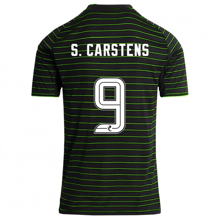 Danxen Kid Signe Carstens #9 Black Green Away Jersey 2025/26 T-Shirt