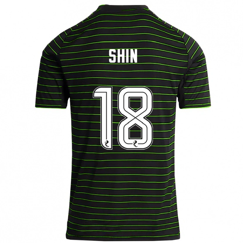 Danxen Kid Shin Yamada #18 Black Green Away Jersey 2025/26 T-Shirt