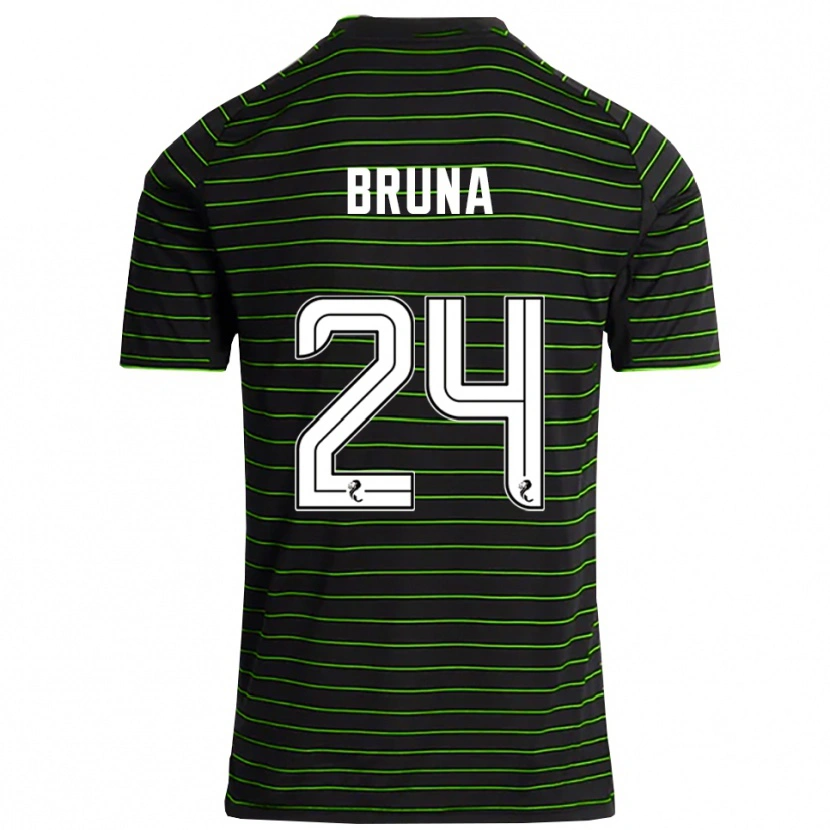 Danxen Kid Bruna Lourenço #24 Black Green Away Jersey 2025/26 T-Shirt