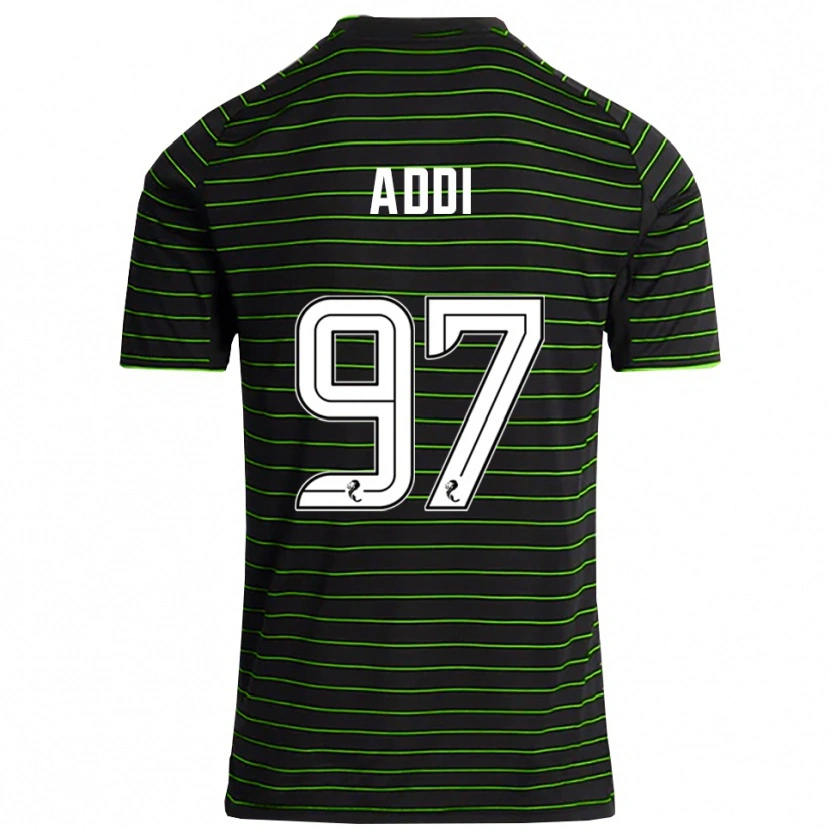 Danxen Kid Imane Addi #97 Black Green Away Jersey 2025/26 T-Shirt