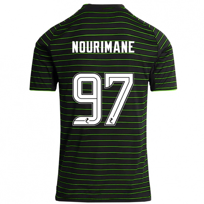 Danxen Kid Addi Nourimane #97 Black Green Away Jersey 2025/26 T-Shirt