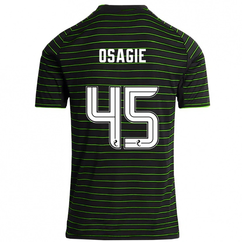 Danxen Kid Justin Osagie #45 Black Green Away Jersey 2025/26 T-Shirt