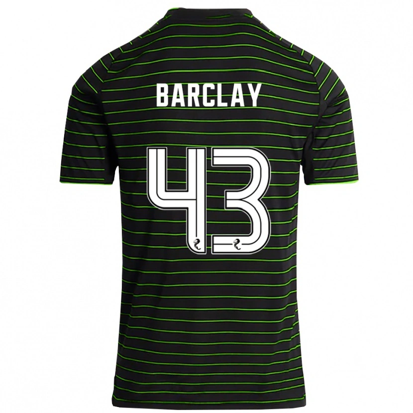 Danxen Kid Lucy Barclay #43 Black Green Away Jersey 2025/26 T-Shirt