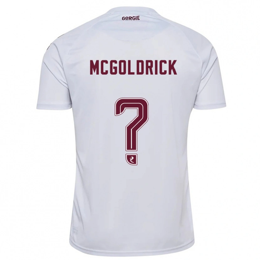 Danxen Kid Zac Mcgoldrick #0 White Burgundy Away Jersey 2025/26 T-Shirt