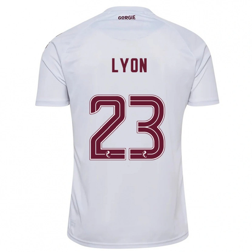 Danxen Kid Jack Lyon #23 White Burgundy Away Jersey 2025/26 T-Shirt