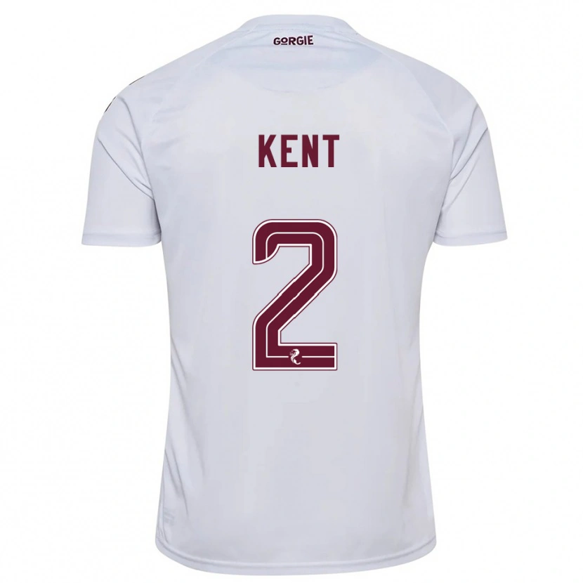 Danxen Kid Frankie Kent #2 White Burgundy Away Jersey 2025/26 T-Shirt