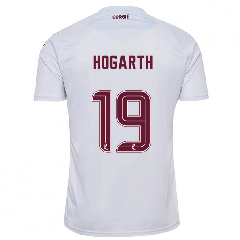 Danxen Kid Taylor Hogarth #19 White Burgundy Away Jersey 2025/26 T-Shirt