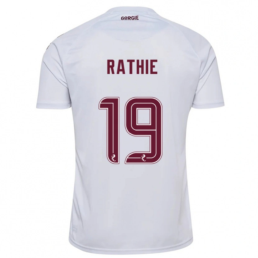Danxen Kid Luke Rathie #19 White Burgundy Away Jersey 2025/26 T-Shirt