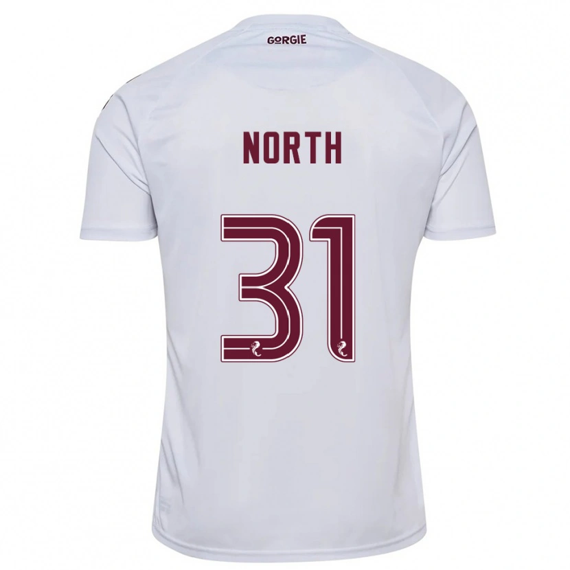 Danxen Kid Tommy North #31 White Burgundy Away Jersey 2025/26 T-Shirt