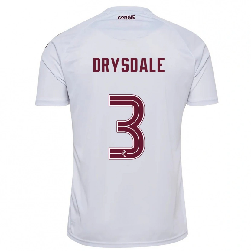 Danxen Kid Ethan Drysdale #3 White Burgundy Away Jersey 2025/26 T-Shirt