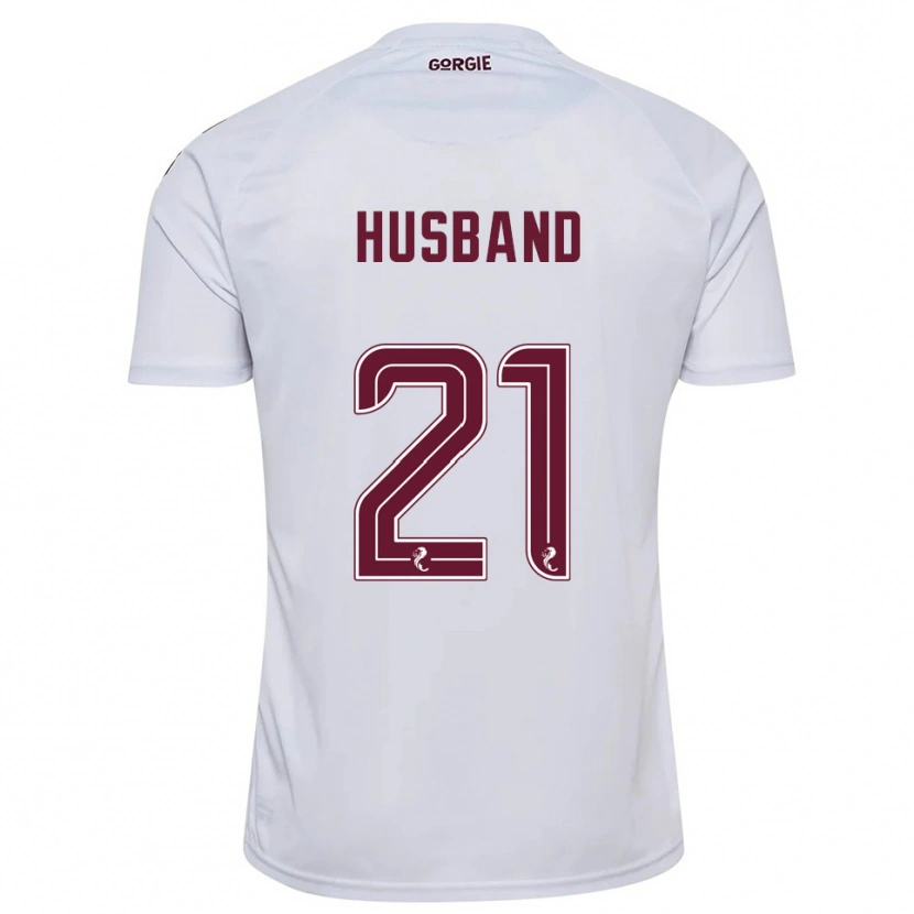 Danxen Kid Erin Husband #21 White Burgundy Away Jersey 2025/26 T-Shirt