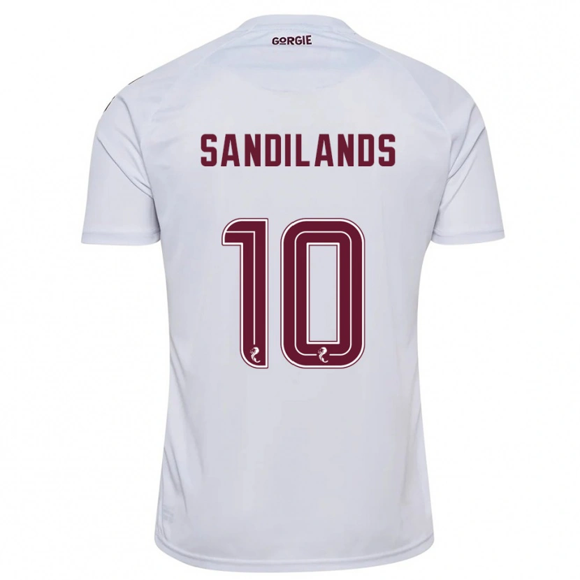 Danxen Kid Callum Sandilands #10 White Burgundy Away Jersey 2025/26 T-Shirt