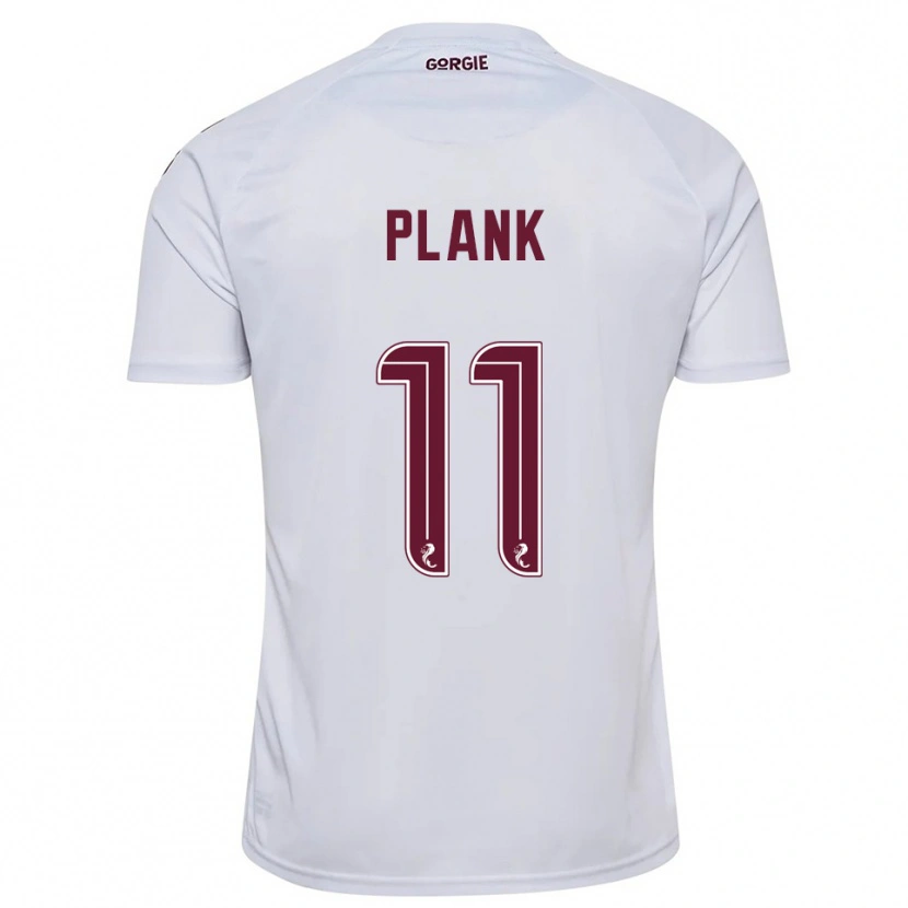 Danxen Kid Dom Plank #11 White Burgundy Away Jersey 2025/26 T-Shirt