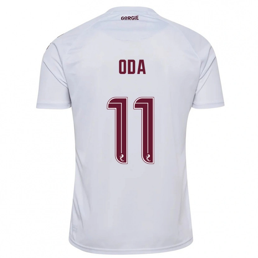 Danxen Kid Yutaro Oda #11 White Burgundy Away Jersey 2025/26 T-Shirt