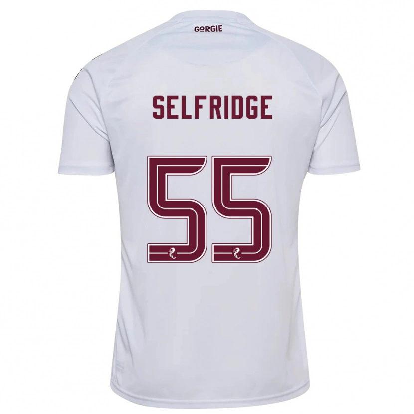 Danxen Kid Louis Selfridge #55 White Burgundy Away Jersey 2025/26 T-Shirt