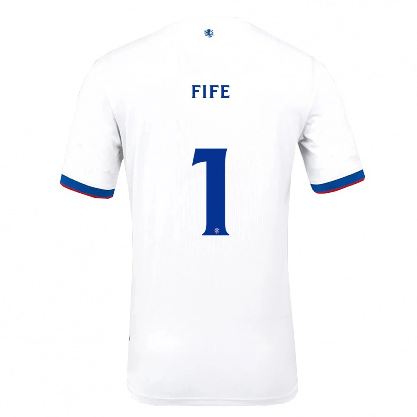 Danxen Kid Jenna Fife #1 White Red Blue Away Jersey 2025/26 T-Shirt