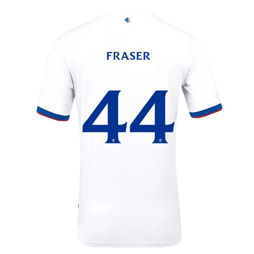Danxen Kid Robbie Fraser #44 White Red Blue Away Jersey 2025/26 T-Shirt