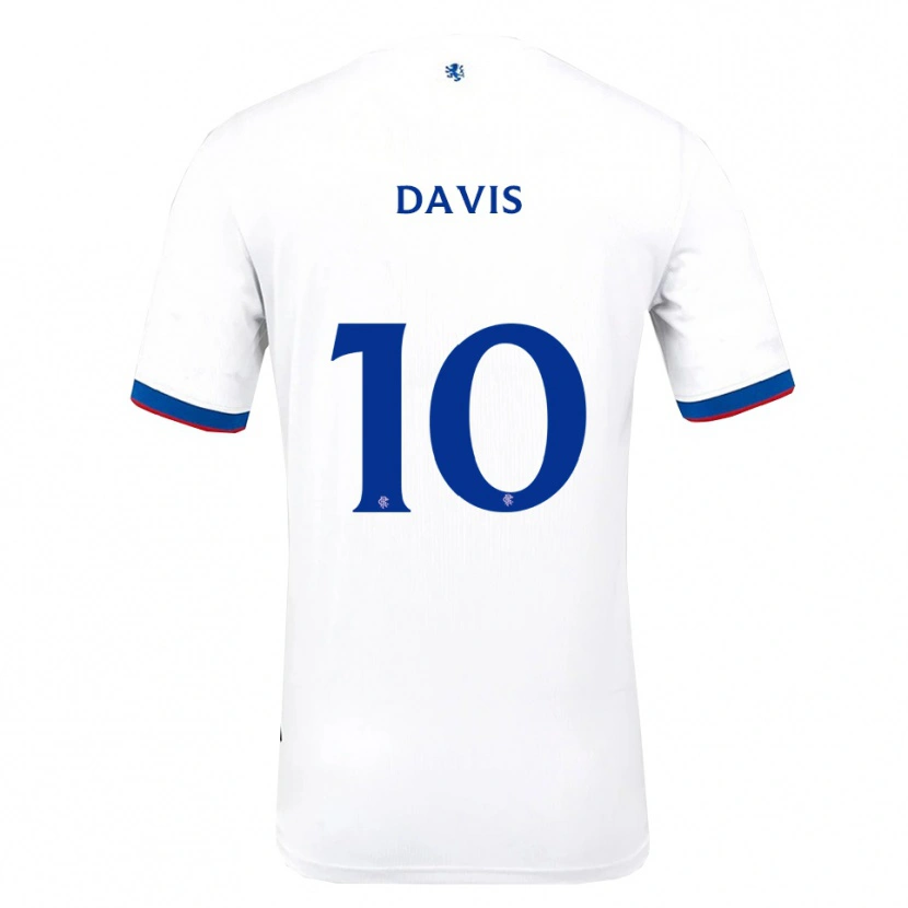 Danxen Kid Steven Davis #10 White Red Blue Away Jersey 2025/26 T-Shirt