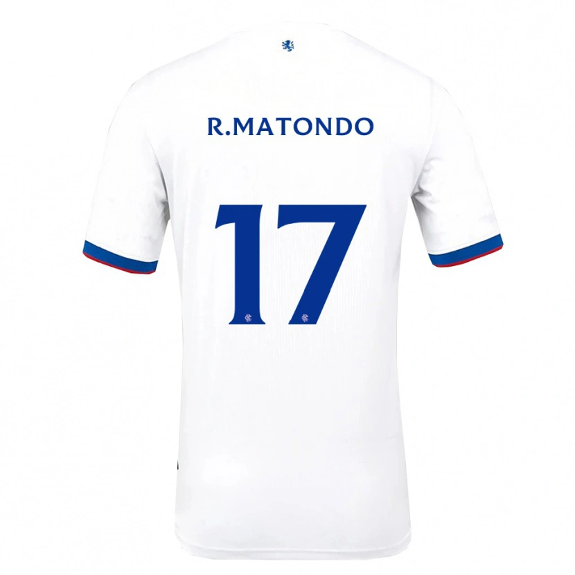 Danxen Kid Rabbi Matondo #17 White Red Blue Away Jersey 2025/26 T-Shirt