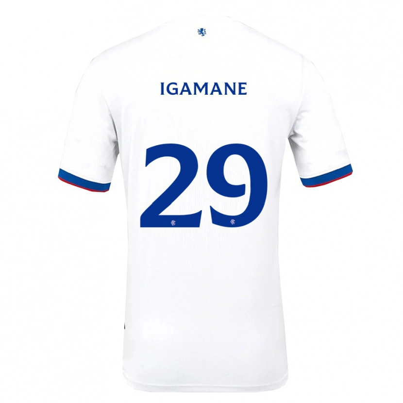 Danxen Kid Hamza Igamane #29 White Red Blue Away Jersey 2025/26 T-Shirt