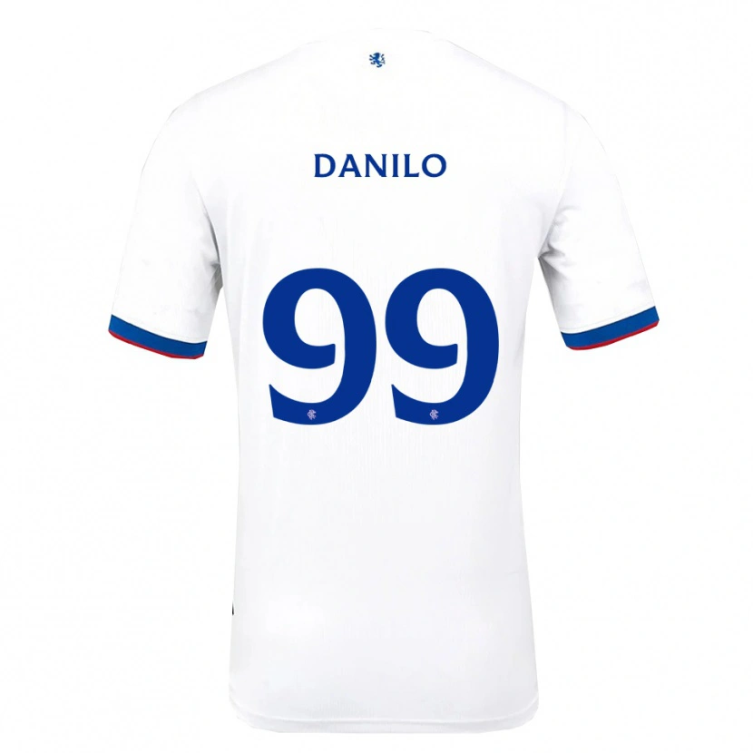 Danxen Kid Danilo #99 White Red Blue Away Jersey 2025/26 T-Shirt