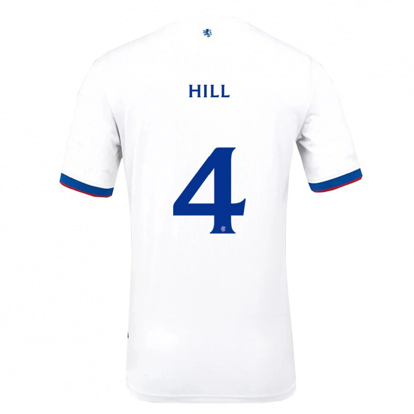 Danxen Kid Kathryn Hill #4 White Red Blue Away Jersey 2025/26 T-Shirt