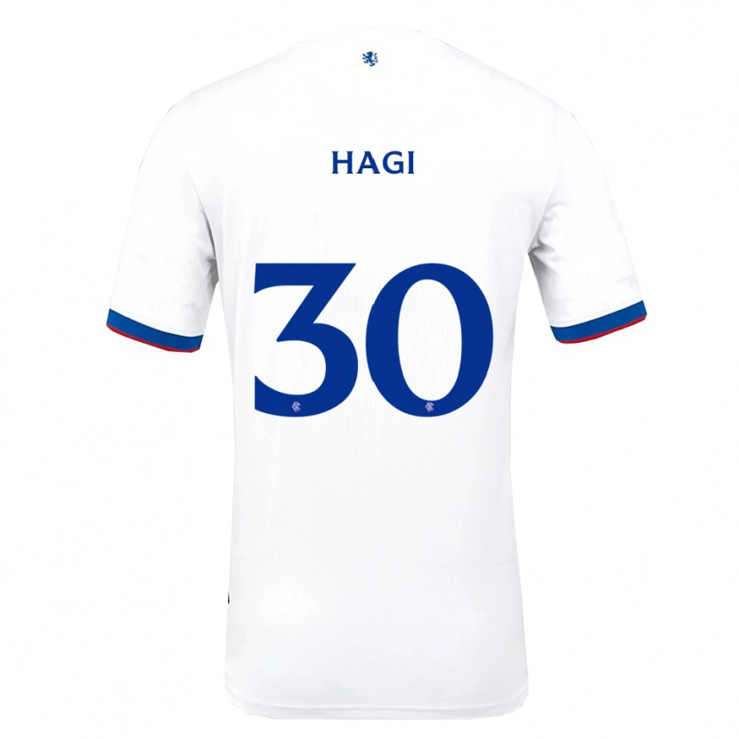 Danxen Kid Ianis Hagi #30 White Red Blue Away Jersey 2025/26 T-Shirt