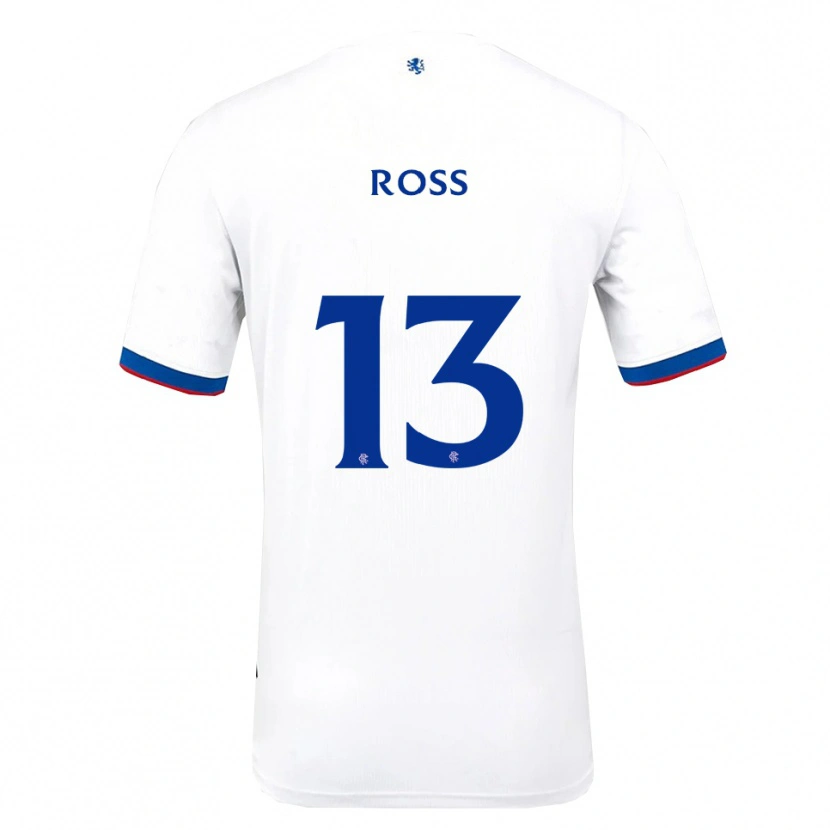 Danxen Kid Jane Ross #13 White Red Blue Away Jersey 2025/26 T-Shirt