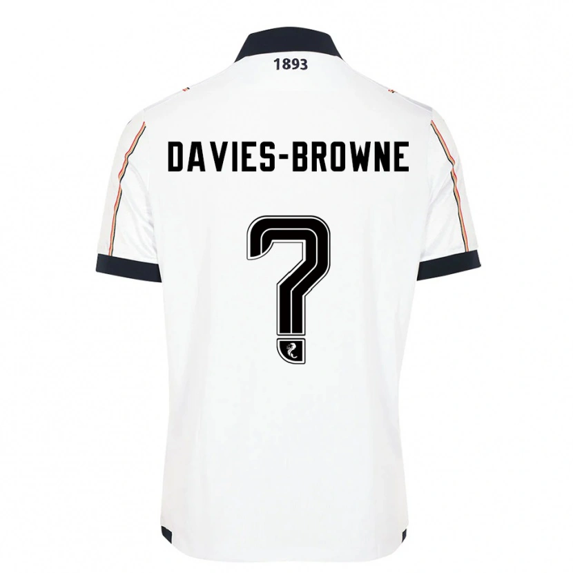 Danxen Kid Tobias Davies-Browne #0 White Navy Red Away Jersey 2025/26 T-Shirt